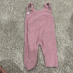 Zara Soft Pink Knit Baby Romper